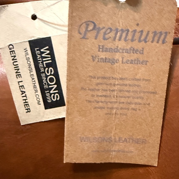 NWT Classic Brown Leather Men's Bag - Picture 9 of 9